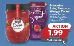 Combi Schwartau Extra, Samt oder Weniger Zucker aanbieding