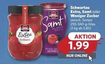 Combi Schwartau Extra, Samt oder Weniger Zucker aanbieding