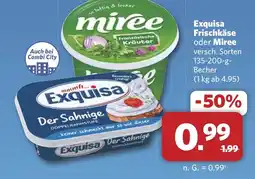 Combi Exquisa Frischkäse oder Miree aanbieding