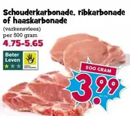 Boon`s Markt Schouderkarbonade, ribkarbonade of haaskarbonade aanbieding