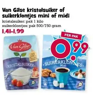 Boon`s Markt Van Gilse kristalsuiker of suikerklontjes aanbieding