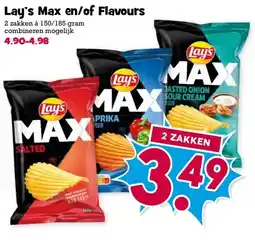 Boon`s Markt Lay's Max en/of Flavours aanbieding