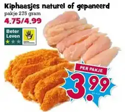 Boon`s Markt Kiphaasjes naturel of gepaneerd aanbieding