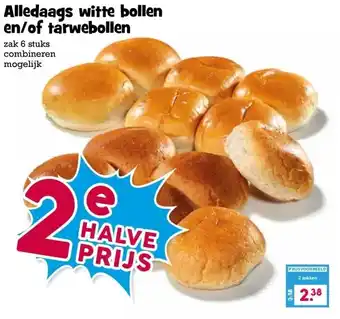 Boon`s Markt Alledaags witte bollen en/of tarwebollen aanbieding