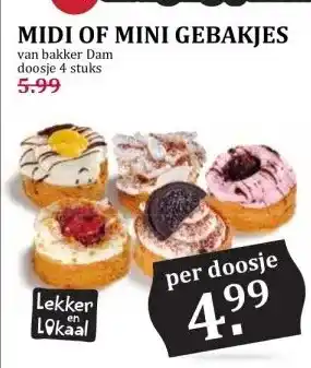 Boon`s Markt MIDI OF MINI GEBAKJES aanbieding