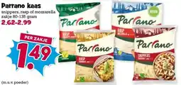 Boon`s Markt Parrano kaas snippers, rasp of mozzarella zakje aanbieding