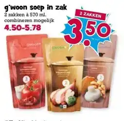 Boon`s Markt g'woon soep in zak aanbieding