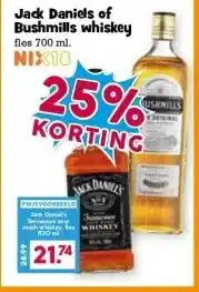 Boon`s Markt Jack Daniels of Bushmills whiskey aanbieding