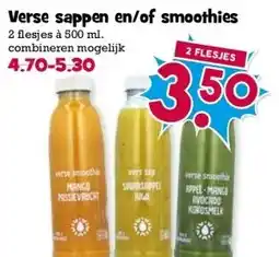 Boon`s Markt Verse sappen en/of smoothies aanbieding