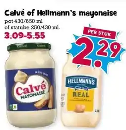 Boon`s Markt Calvé of Hellmann's mayonaise aanbieding