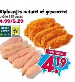 Boon`s Markt Kiphaasjes naturel of gepaneerd aanbieding