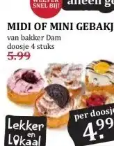 Boon`s Markt MIDI OF MINI GEBAKJES aanbieding