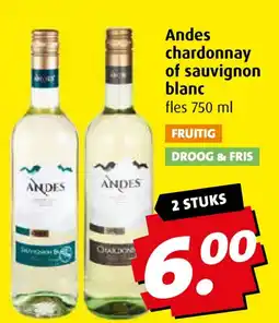 Boni Andes chardonnay of sauvignon blanc aanbieding