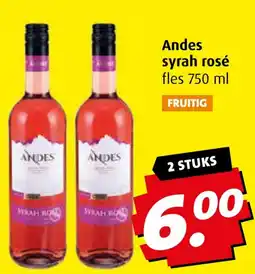 Boni Andes syrah rosé aanbieding