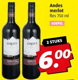 Boni Andes merlot aanbieding