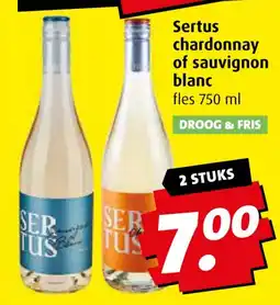 Boni Sertus chardonnay of sauvignon blanc aanbieding