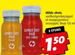 Boni Milde shots aanbieding