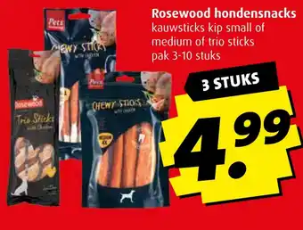 Boni Rosewood hondensnacks aanbieding