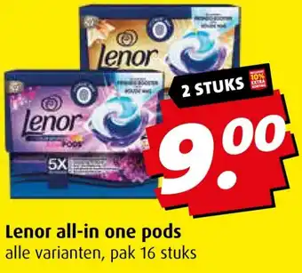 Boni Lenor all in one pods aanbieding