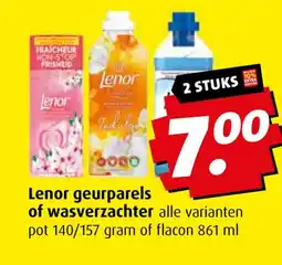 Boni Lenor geurparels of wasverzachter aanbieding