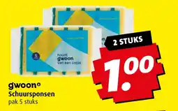 Boni gwoon Schuursponsen aanbieding