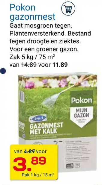 Kluswijs Pokon Gazonmest aanbieding