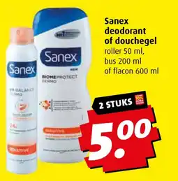 Boni Sanex deodorant of douchegel aanbieding