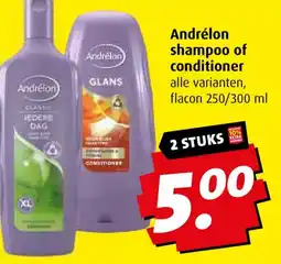 Boni Andrélon shampoo of conditioner aanbieding