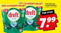 Boni Dreft all in one vaatwastabletten aanbieding