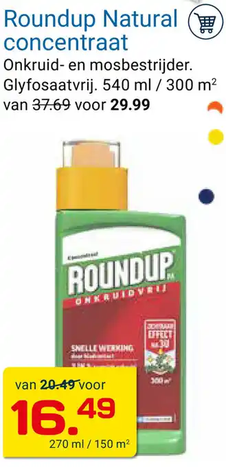 Kluswijs Roundup Natural concentraat 270ml aanbieding