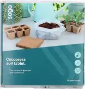 Bol.com SOGO - Aardetablet - Cocopress tablet - 1 liter - 10x10 cm aanbieding