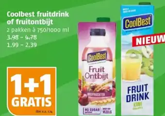 Poiesz Coolbest fruitdrink of fruitontbijt aanbieding