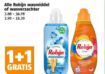 Poiesz Alle Robijn wasmiddel of wasverzachter aanbieding