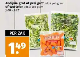 Poiesz Andijvie grof of prei grof of wortelen aanbieding