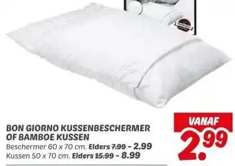 Dekamarkt BON GIORNO BAMBOE KUSSEN aanbieding