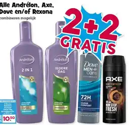 Boon`s Markt Alle Andrélon, Axe, Dove en/of Rexona aanbieding