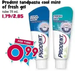 Boon`s Markt Prodent tandpasta cool mint of fresh gel aanbieding