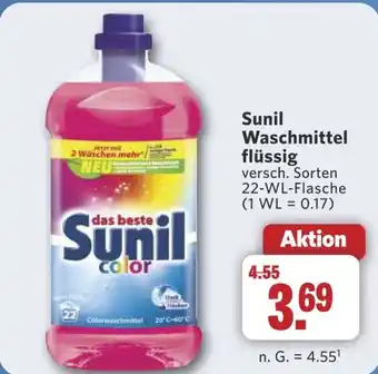 Combi Sunil Waschmittel flüssig aanbieding