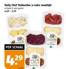 Poiesz Daily Chef Hollandse 3 vaks maaltijd aanbieding