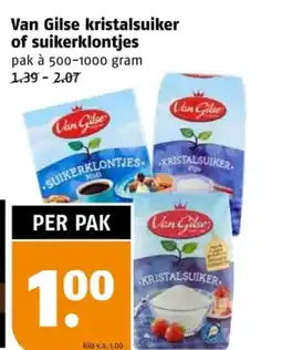 Poiesz Van Gilse kristalsuiker of suikerklontjes aanbieding