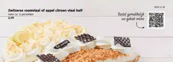 Poiesz Zwitserse roomvlaai of appel citroen vlaai half aanbieding