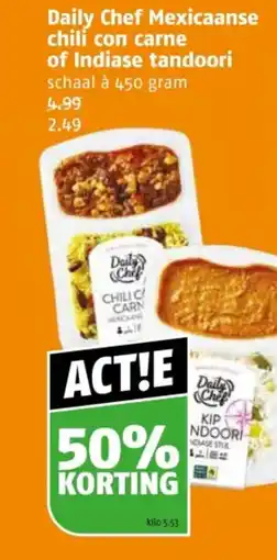 Poiesz Daily Chef Mexicaanse chili con carne of Indiase tandoori aanbieding