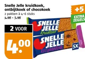 Poiesz Snelle Jelle kruidkoek, ontbijtkoek of chocokoek aanbieding