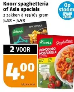 Poiesz Knorr spaghetteria of Asia specials aanbieding