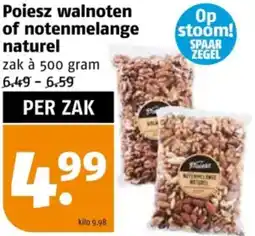 Poiesz Poiesz walnoten of notenmelange naturel aanbieding