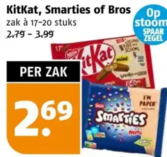 Poiesz KitKat, Smarties of Bros aanbieding