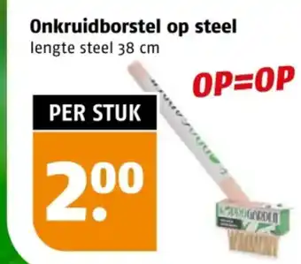 Poiesz Onkruidborstel op steel aanbieding