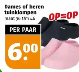 Poiesz Dames of heren tuinklompen aanbieding