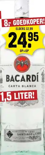 Dirck 3 BACARDI CARTA BLANCA aanbieding