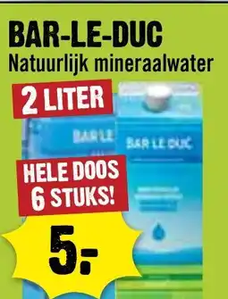 Dirck 3 BAR-LE-DUC Natuurlijk mineraalwater aanbieding